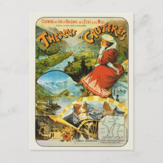Postal Vintage France poster Thermes de Cauterets