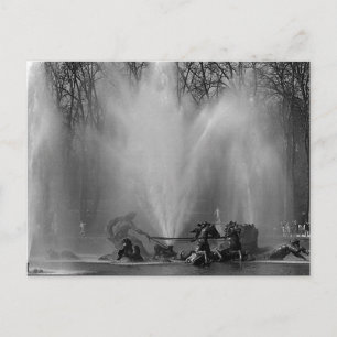 Postal Vintage France Versailles palacio Apolo fuente