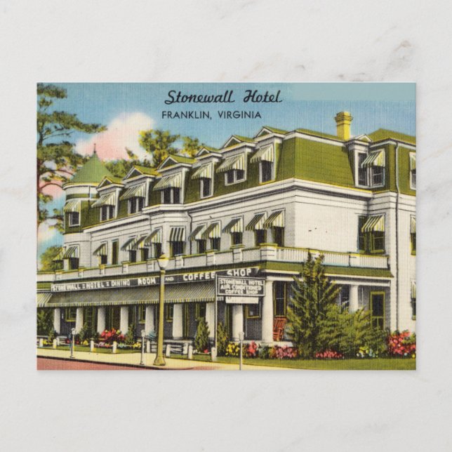 Postal Vintage Franklin, Virginia (Anverso)