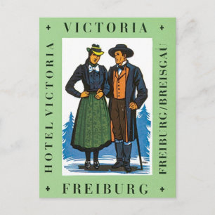 Postal Vintage Freiburg Victoria