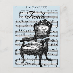 Postal Vintage French Chair and Music