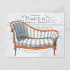 Postal Vintage French Chaises Lounges Personalizado Graci
