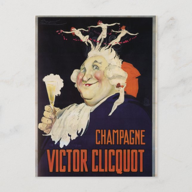 Postal Vintage French Champagne (Anverso)