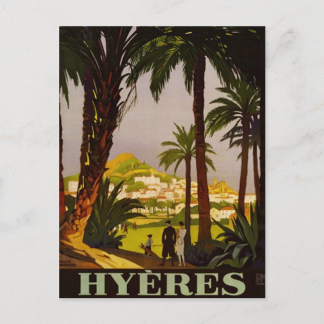 Postal Vintage French Riviera, Francia - (Anverso)