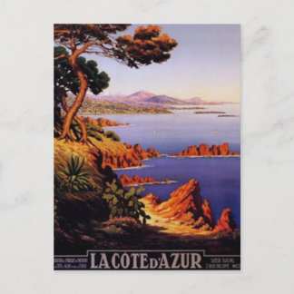 Postal Vintage French Riviera, Francia -