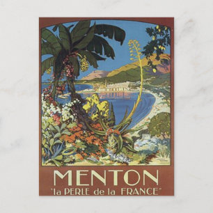 Postal Vintage French Riviera, Francia -