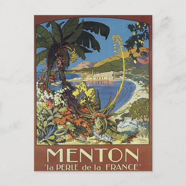 Postal Vintage French Riviera, Francia - (Anverso)