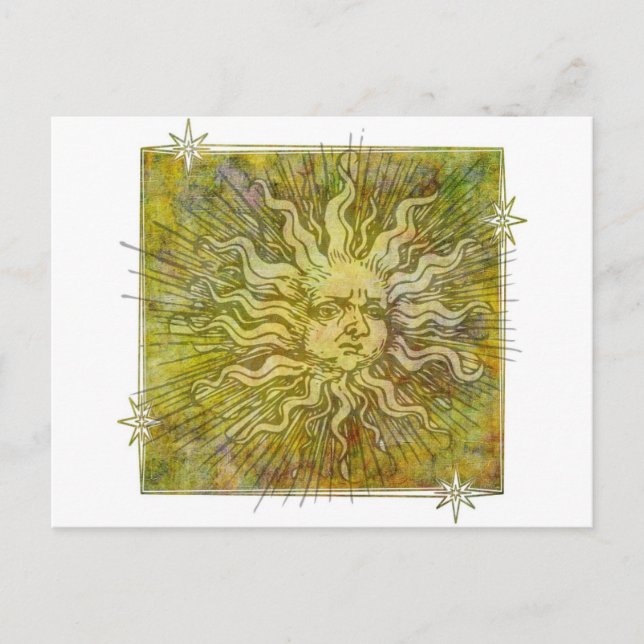 Postal Vintage Full Sun Face (Anverso)