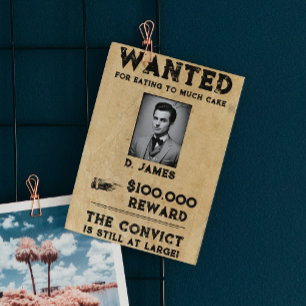 Postal Vintage Fun Convicto Reward Wanted