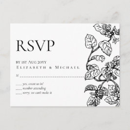 Postal Vintage Garden deja boda clásica de presupuesto RS