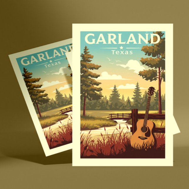 Postal Vintage Garland Texas (Subido por el creador)