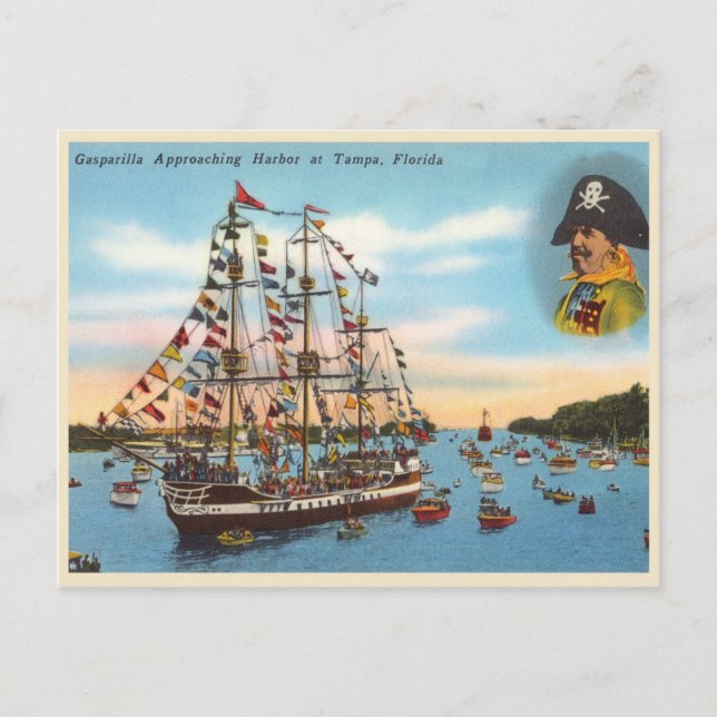 Postal Vintage Gasparilla (Anverso)