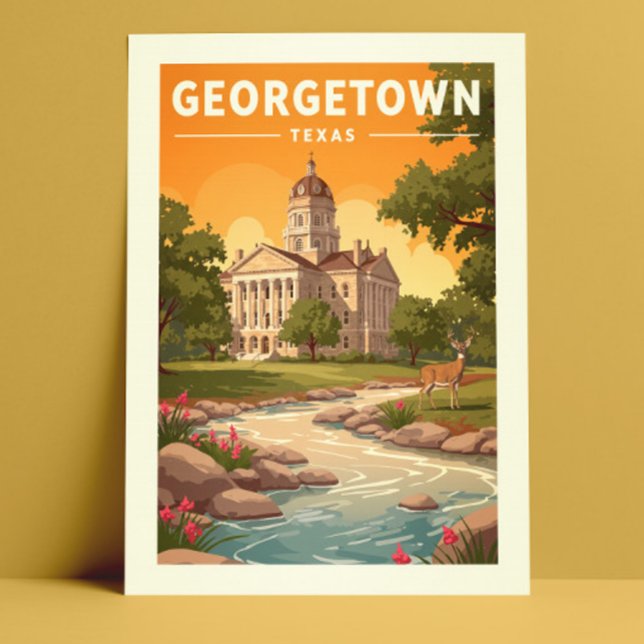 Postal Vintage Georgetown Texas (Subido por el creador)