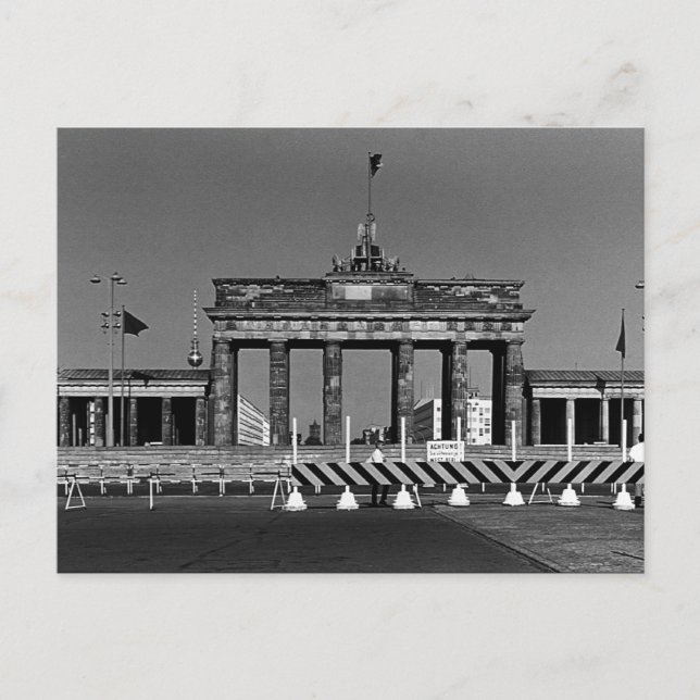 Postal Vintage Germany Berlín Brandenburg Gate (Anverso)