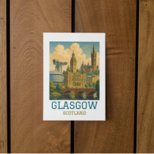Postal Vintage Glasgow Escocia Viajes