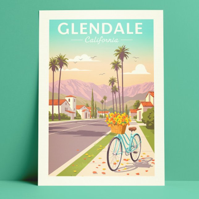 Postal Vintage Glendale California (Subido por el creador)