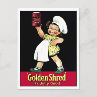 Postal Vintage Golden Shred - Es alegre