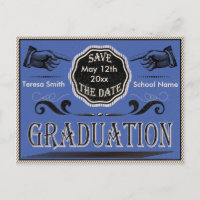 Vintage Graduation Save the Date
