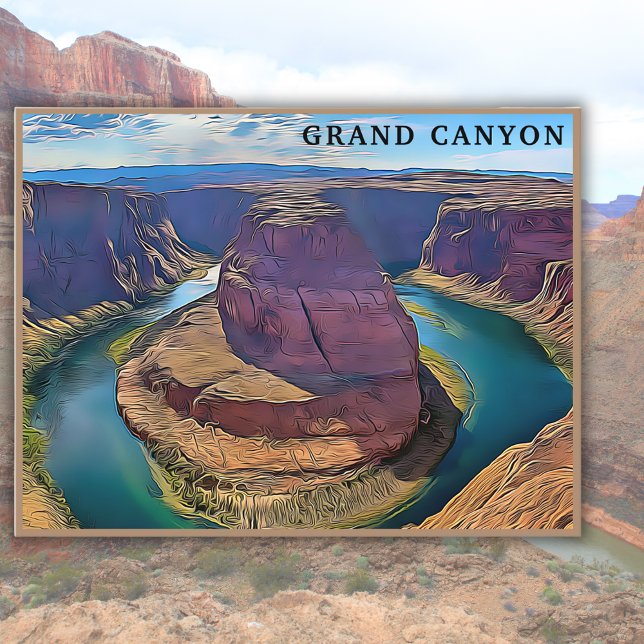 Postal Vintage Grand Canyon USA Travel Keepsake (Subido por el creador)