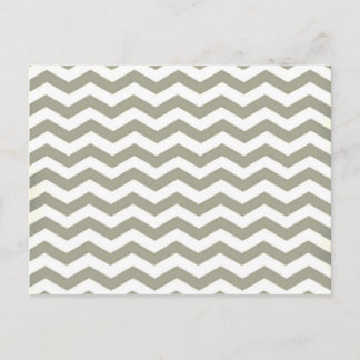 Postal Vintage Gray White Chevron. Patrón de zigzag