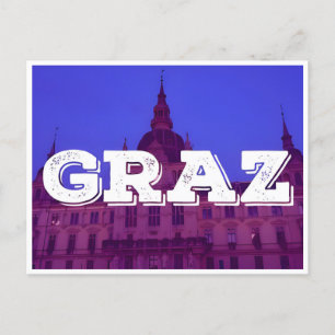 Postal vintage Graz Austria city d'Autriche Travel