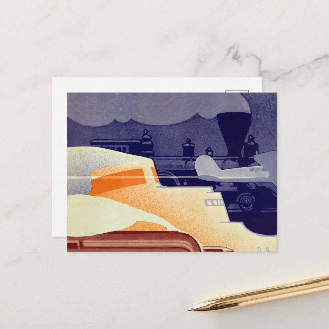 Postal Vintage Great Lakes Exposition Cleveland Ohio (Anverso/Reverso In Situ)