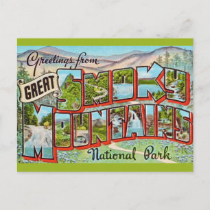 Postal Vintage Great Smoky Mountains Park