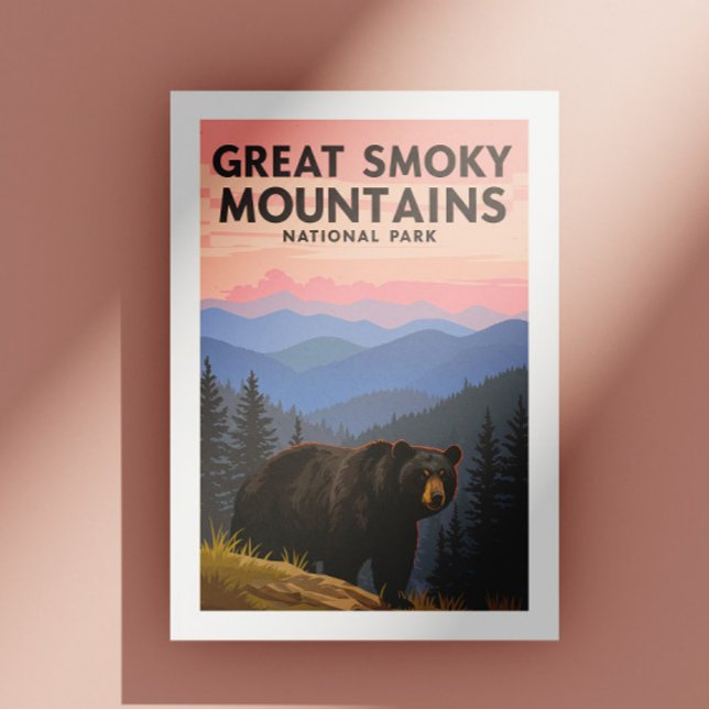 Postal Vintage Great Smoky Mountains Park (Subido por el creador)