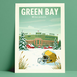 Postal Vintage Green Bay Wisconsin
