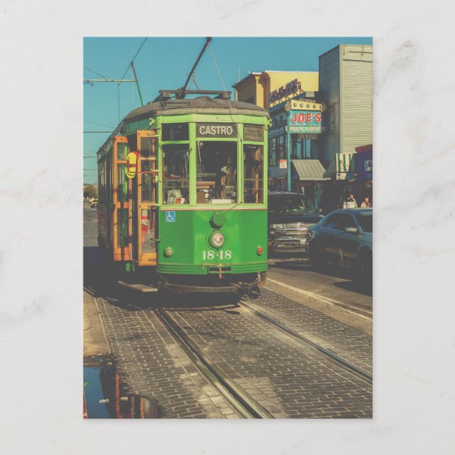 Postal Vintage Green San Francisco (Anverso)