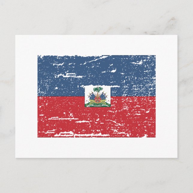 Postal Vintage Haiti Flag (Anverso)
