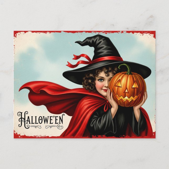 Postal Vintage Halloween (Anverso)