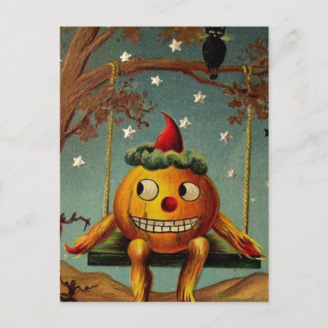 Postal Vintage Halloween Card (Anverso)