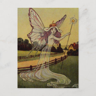 Postal Vintage Halloween Card