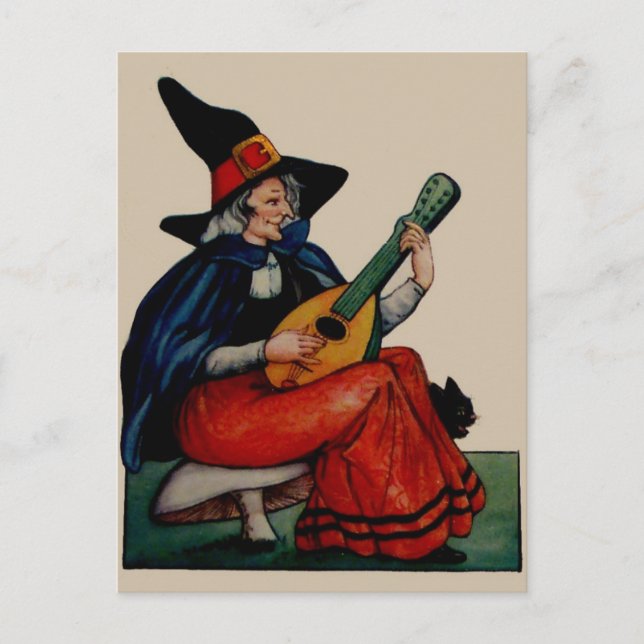 Postal Vintage Halloween Card (Anverso)