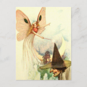 Postal Vintage Halloween Card