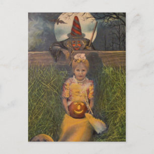 Postal Vintage Halloween Card
