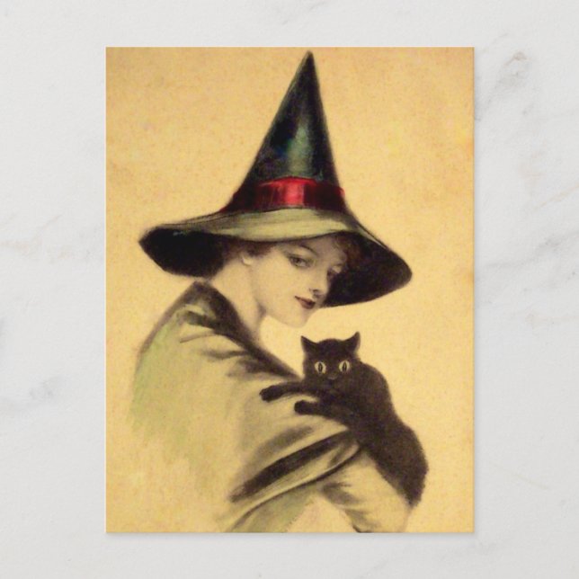 Postal Vintage Halloween Card (Anverso)