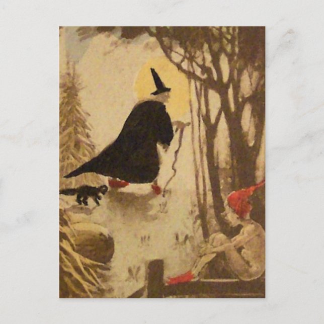 Postal Vintage Halloween Card (Anverso)