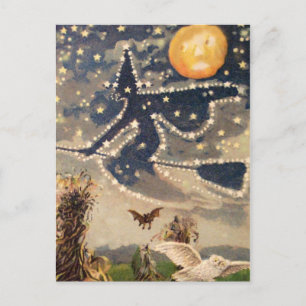 Postal Vintage Halloween Card