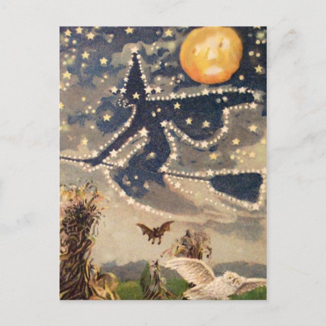Postal Vintage Halloween Card (Anverso)