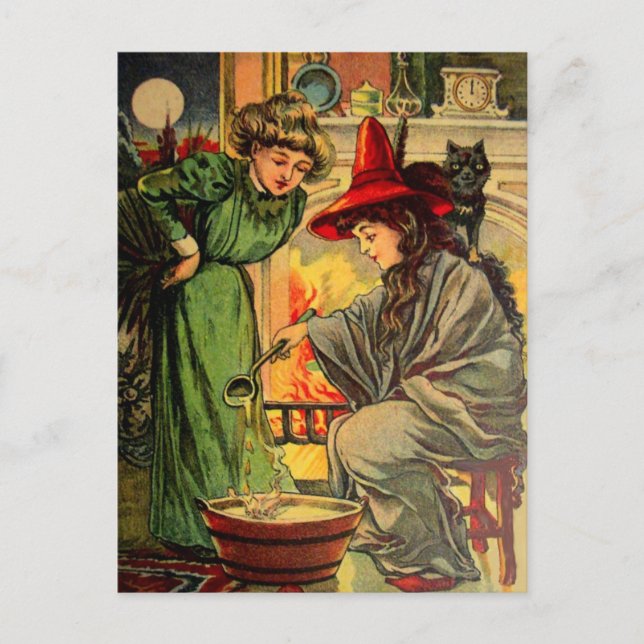 Postal Vintage Halloween Card (Anverso)