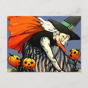 Postal Vintage Halloween Card
