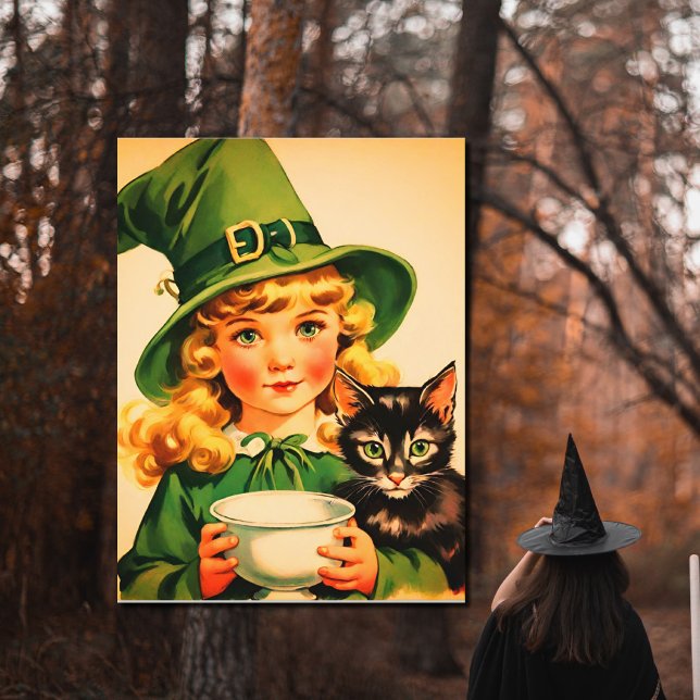 Postal vintage Halloween cutie no7 (Subido por el creador)