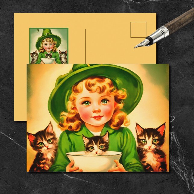 Postal vintage Halloween cutie no9 (Subido por el creador)