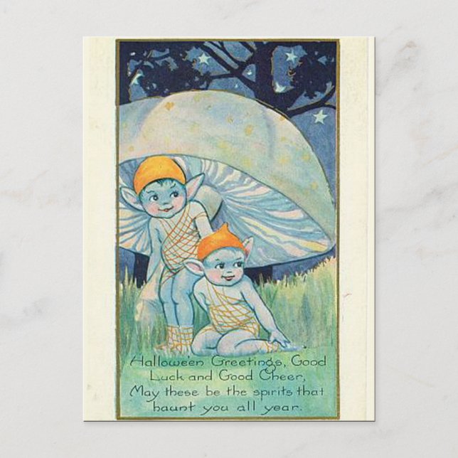 Postal Vintage Halloween del KRW (Anverso)