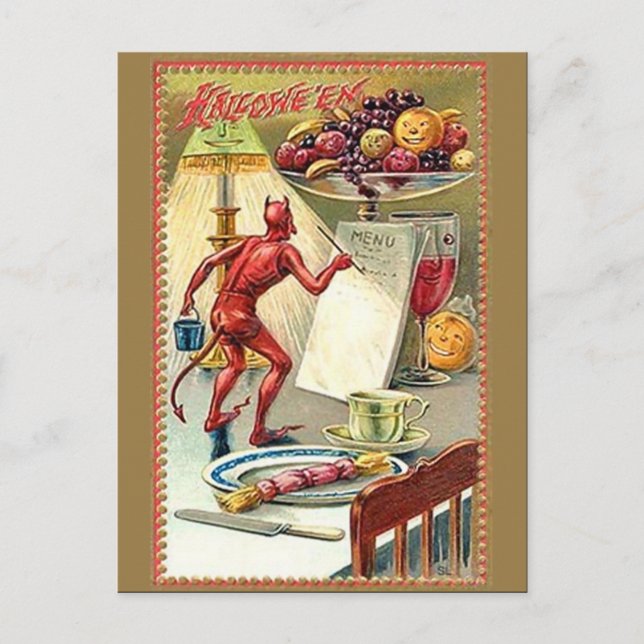 Postal Vintage Halloween del KRW (Anverso)