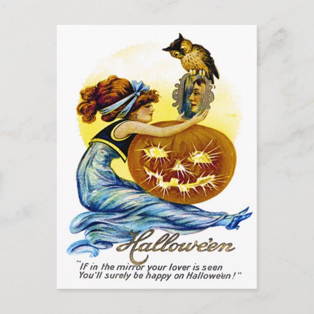 Postal Vintage Halloween Ephemera (Anverso)