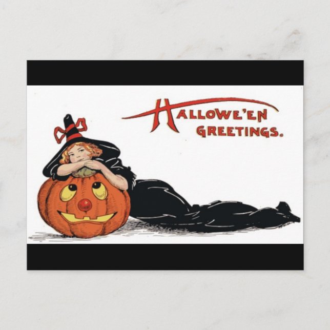 Postal Vintage Halloween Greetings (Anverso)