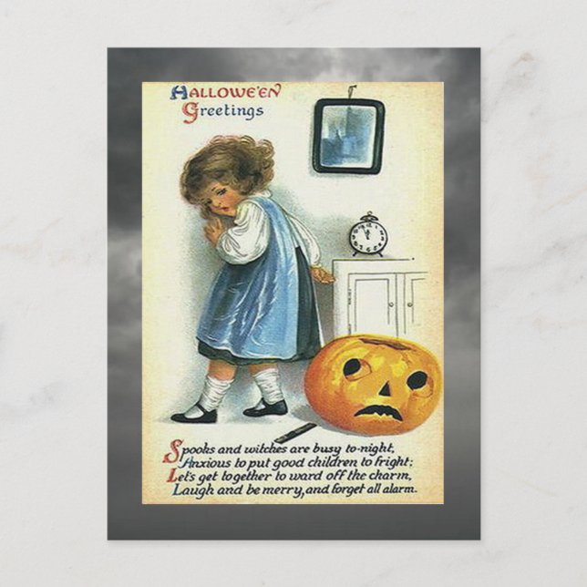 Postal Vintage Halloween Greetings (Anverso)